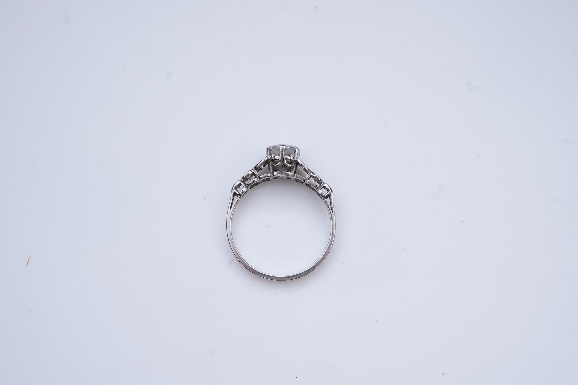 A diamond ring, mid 20th century
